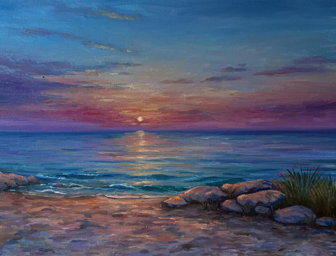 Midnight Sun, Oil on Canvas, 2026.