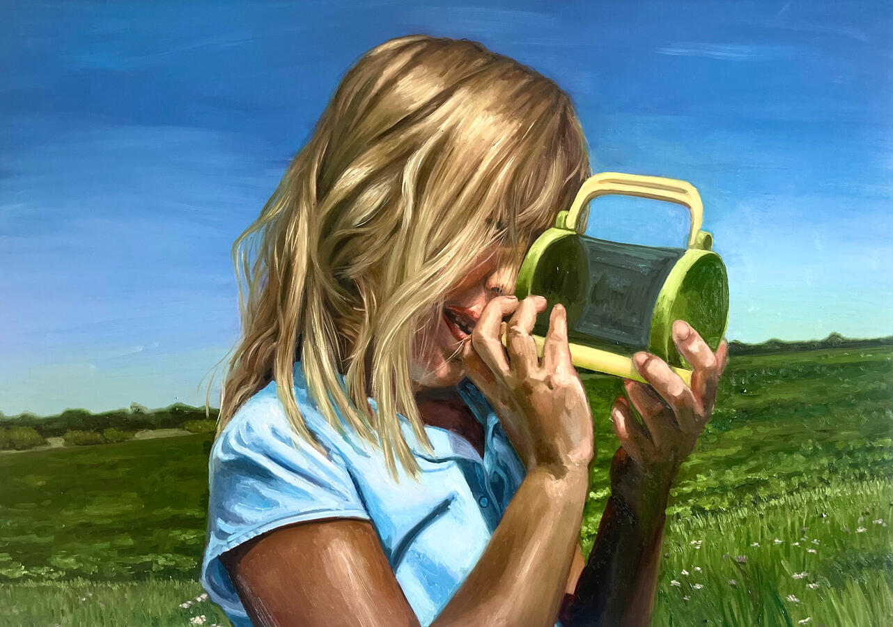 Butterfly &quot;Hunting&quot; 36x48x2. Oil on linen. 2024